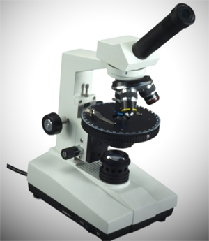 microscope with circular stage