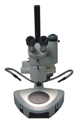A stereo microscope from the back